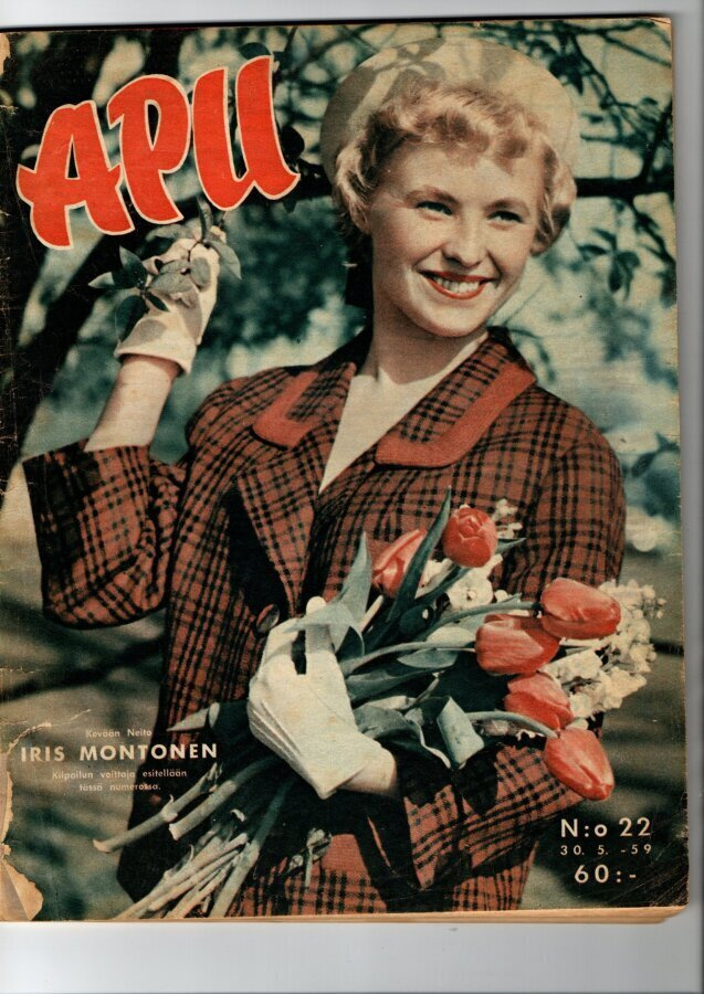 Apu n:o 22 1959 Kevään Neito Iris Montonen. Kotinurmen orkes