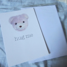 Nalle - kortti : Hug me - be my Valentine - pikkukuva 2