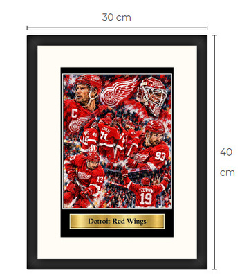 Uusi Detroit Red Wings NHL art print Limited Edition