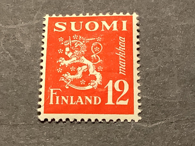 381 / 1950 M30 Leijona punainen 12 mk ** postituore