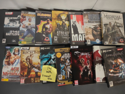 PC-pelejä 14kpl