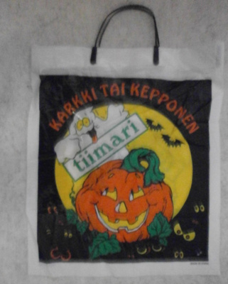 Karkki tai kepponen, Halloween-muovikassi, Tiimari