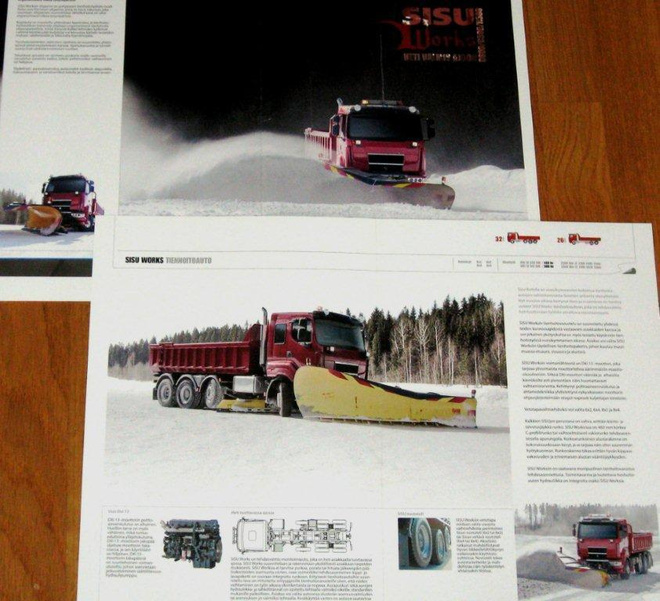 2007 Sisu Works aura-auto esite - KUIN UUSI  - suom
