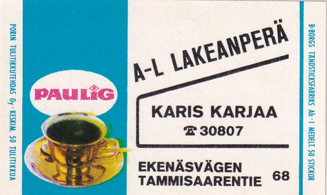 Karis - Karjaa, A-L Lakeanperä  , Paulig   6/13