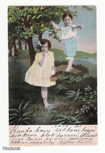 Postikortti, ONNITTELUKORTTI, vanha v 1905
