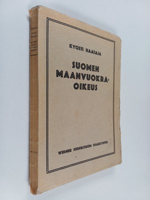Kyösti Haataja : Suomen maanvuokraoikeus