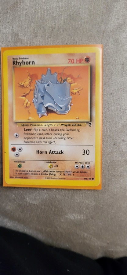 Rhyhorn 90/110 - Legendary Collection card