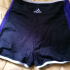 Retro Adidas uima-alaosa, 50-luku musta/valkoinen/liila - pikkukuva 1