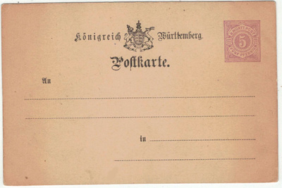 Württemberg Mi P22 +