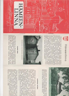 Hämeenlinna: matkailuesite (1960)