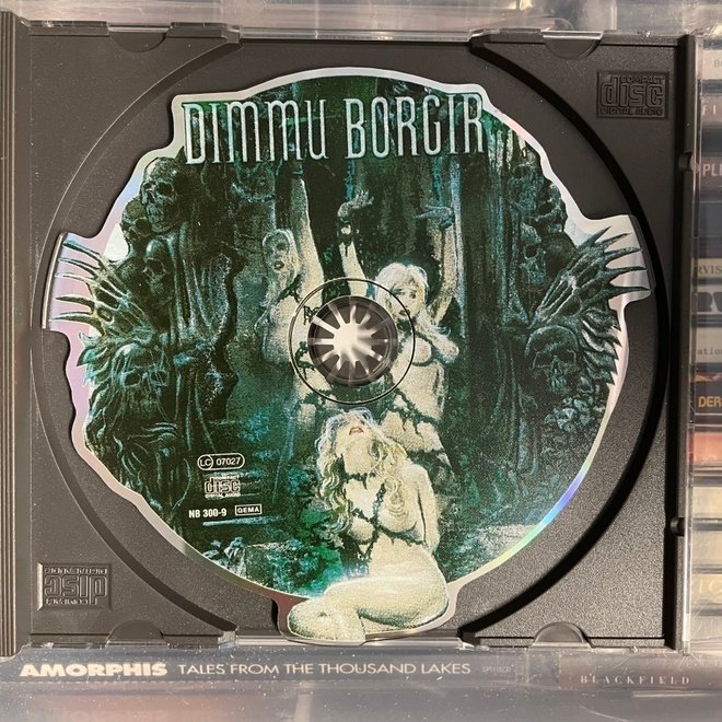DIMMU BORGIR - Godless Savage Garden RARE shaped cd