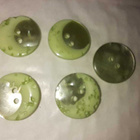 Kuu nappi 20mm , vihreän ja sinisen eri sävyjä - pikkukuva 3
