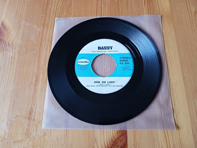 Danny – Hän On Lady / Ei Mitään Uutta 7" orig 1971