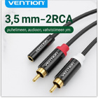 Vention 3.5mm naaras - RCA uros äänikaapeli 1m #30845 - pikkukuva 1