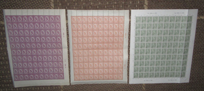Postimerkkiarkit Wanhat 3 kpl:n nippu (C)