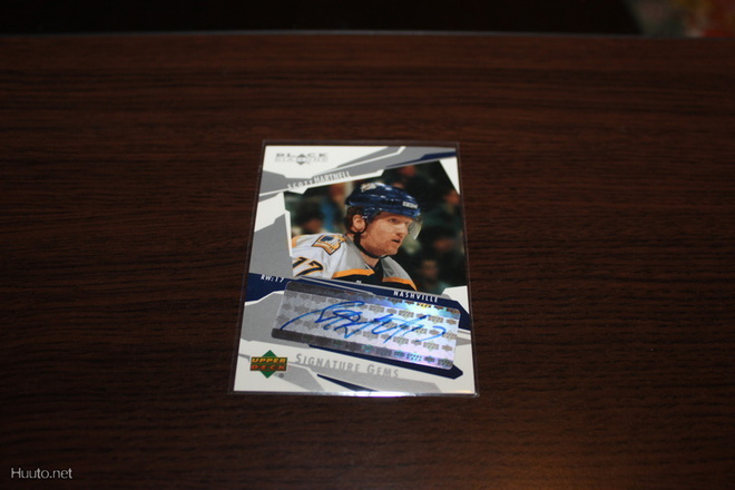 2003-04 Black Diamond Scott Hartnel Signature Gems Auto