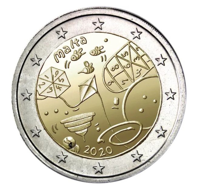 ** MALTA 2€ 2020 Games pillerissä **