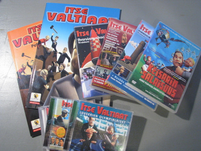 ITSE VALTIAAT PAKETTI ( dvd + cd + sarjakuvakirjat )