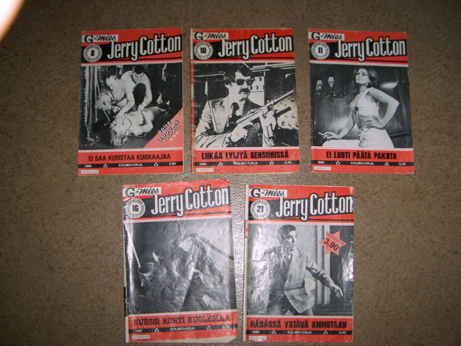5 kpl Jerry Cottoneita vuodelta 1980
