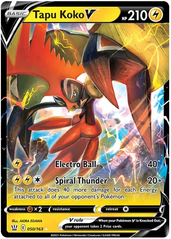 Tapu Koko V 050/163 - Battle Styles - NM/M