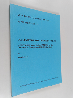 Tuula Estlander : Occupational Skin Disease in Finland - ...