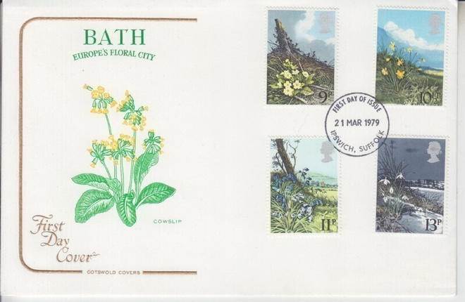 Britannia kukkia aiheinen fdc