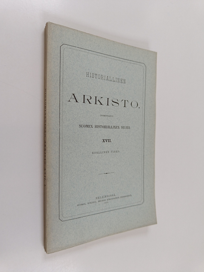 Historialllinen arkisto XVII