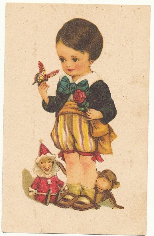 POIKA leluineen - vanha kortti