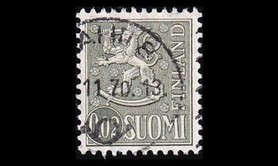 636 o Leijonamalli 0,02 mk Laihia x.11.70 (1968)