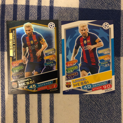 Lionel Messi x2. Topps. 2016-2017.