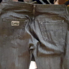 Lois -farkut - Koko 30" - Musta / Antrasiitti / Liituraidat - pikkukuva 5