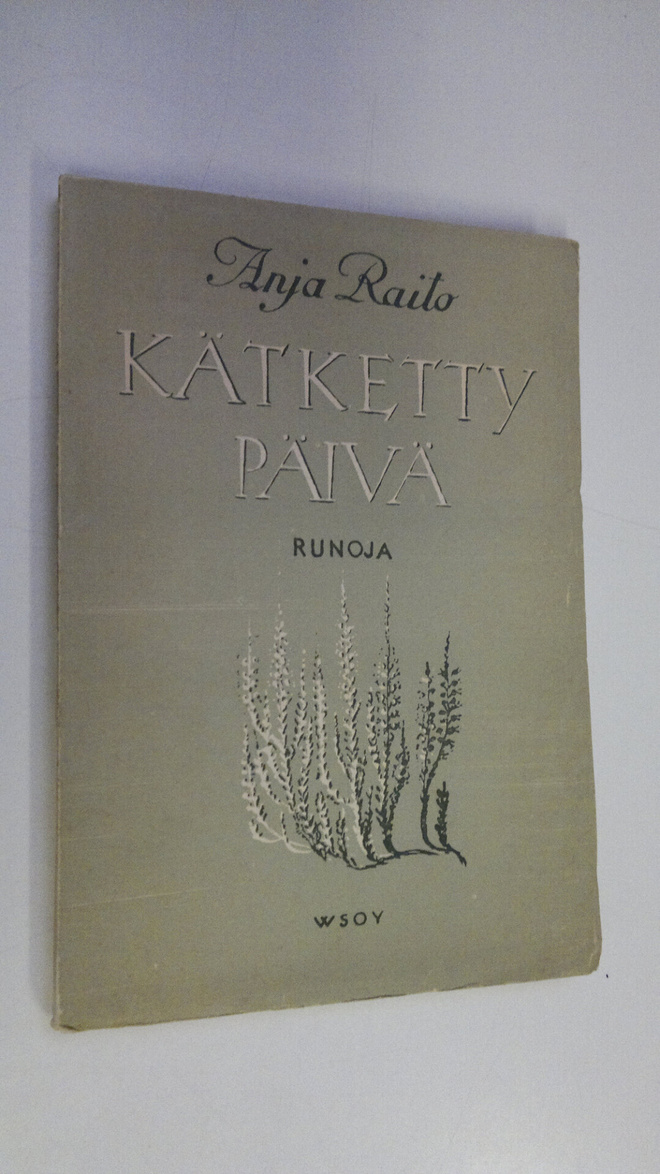 Anja Raito : Kätketty päivä : runoja (lukematon)