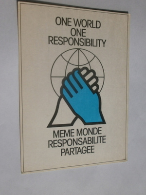 One world - one responsibility, Dipoli, Espoo, 1987, ei p.