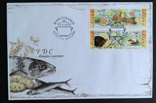 FDC Ahvenanmaalaisia ruokia 2002