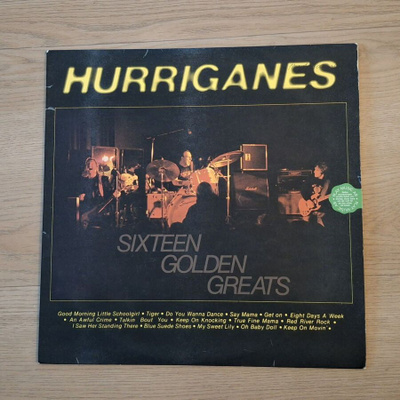 HURRIGANES Sixteen Golden Greats SLP-3026 1977 Ruotsi