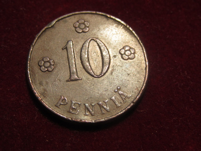 10 penniä 1920