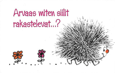 MUOVIKORTTI ARVAAS MITEN SIILIT RAKASTELEVAT? HYVIN HYVIN VA