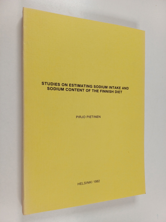 Pirjo Pietinen : Studies on estimating sodium intake and ...