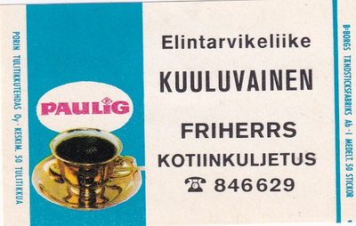 Friherrs, Kuuluvainen, Paulig   3/11