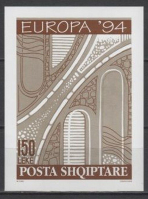 (S0494) ALBANIA, 1994 (Europa. Great Discoveries) SS. Imperf