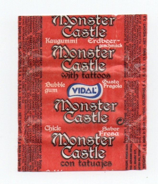 Purkkakääre MONSTER CASTLE Purukumikääre