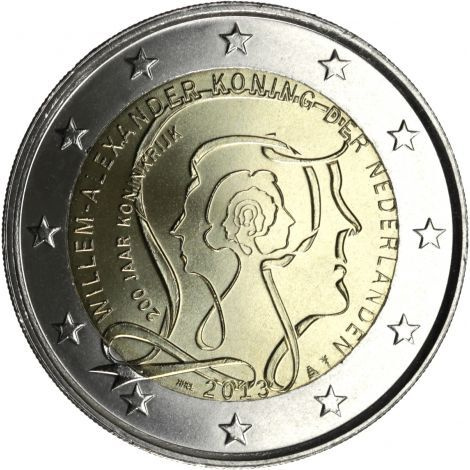 Alankomaat 2013 2 € Kuningaskunta 200 vuotta - Willem-Alexan