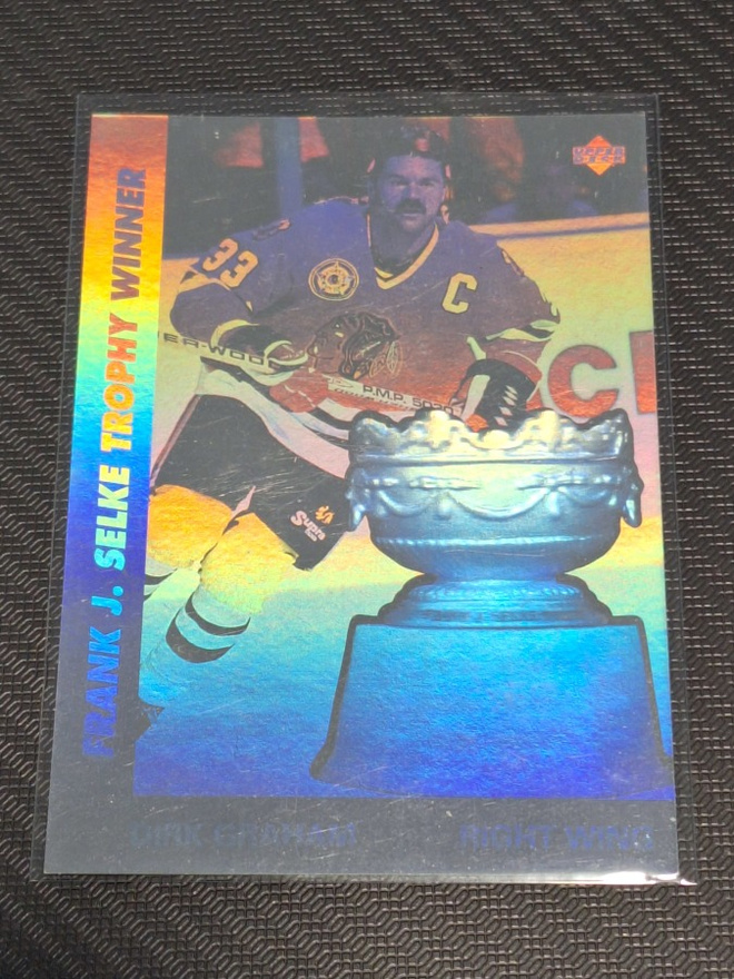 1991-92 Upper Deck Hologram #AW8 Dirk Graham Frank J. Selke