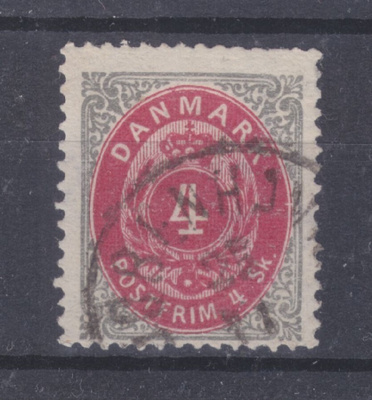 Tanska 1870 4Sk. merkki