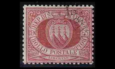 San Marino 19 o Vaakuna 65 C (1892)