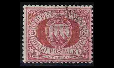 San Marino 19 o Vaakuna 65 C (1892)