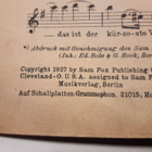 Zu Tee und Tanz band 10 nuottivihko 1927 - pikkukuva 2