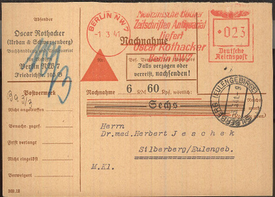 Saksa 1941 postiennakkopainotuote