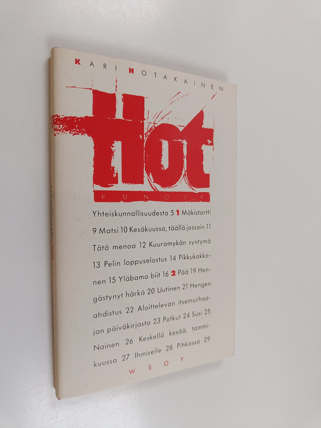 Kari Hotakainen : HOT : runoja