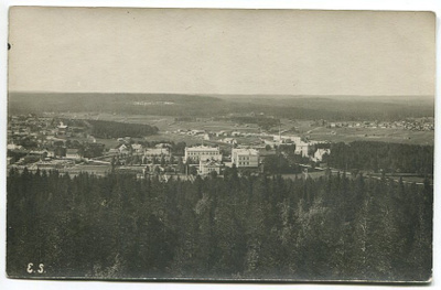 Kajaani Näkymä Pöllyvaaralta seminaariin 1920-luku